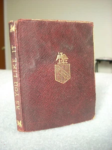 1922 CAMBRIDGE ED. EDINBURGH, G.B. THE TEMPLE SHAKESPEARE'S AS YOU LIKE IT (RH) - Imagen 1 de 12
