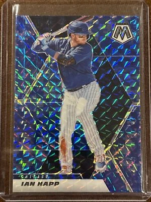 Mosaico Ian Happ 2021 azul camuflaje Prizm SSP No. 38 Chicago Cubs combinación de colores Foto 1 de 2