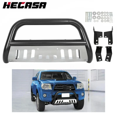 3" Bull Bar Push Bumper Grille Guard for Toyota Tacoma 2005-2015 Black Steel - Image 1 of 4