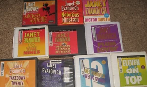 lot 10 CD audiobooks JANET EVANOVICH Stephanie Plum series + WICKED APPETITE & - Picture 1 of 5