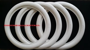 4 x bagues murales blanches 8 pouces bague murale blanche pneus de voiture anciens pneus muraux blancs #43 - Photo 1 sur 4