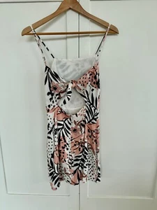 MINKPINK WOMENS DRESS PINK/WHITE/BLACK SIZE 8 - Picture 1 of 4