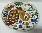 Vintage Hand Made Wall Plate Ceramic Apollon Arhangelos Rodos Plate Peacock