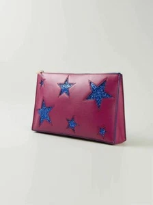 BOLSO DE MANO GENUINO STELLA McCARTNEY - CAVENDISH BLUE STARS PÚRPURA - Imagen 1 de 4