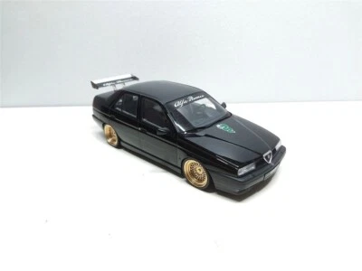 Alfa Romeo 155 Tuning Nero del 1996 - 1/18 Artigianale base Triple9 - Immagine 1 di 4