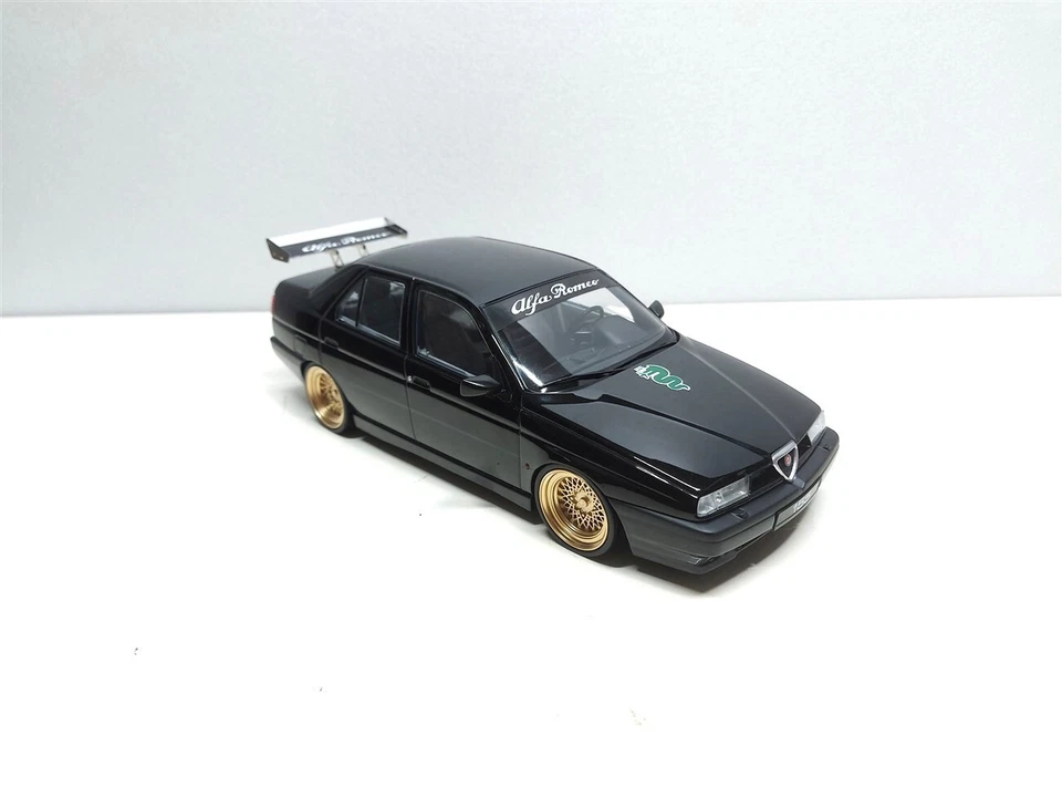 Alfa Romeo 155 Tuning Nero del 1996 - 1/18 Artigianale base Triple9 - Immagine 1 di 4