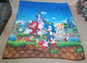 Sonic The Hedgehog, Tails and Knuckles Throw Blanket Throw, 71" X 85" - Picture 1 of 4