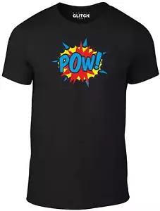 Pow! Camiseta - Genial Retro Pop Art Cómic Cómics Big Bang Superhéroe Camiseta - Imagen 1 de 5