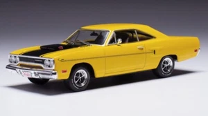 MODELLINO AUTO STATICO PLYMOUTH ROAD RUNNER 1970 GIALLO MODELLISMO SCALA 1:43 - Foto 1 di 5
