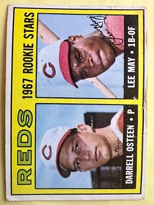 1967 Topps #222 Cincinnati Reds Rookie Stars (Osteen, mayo) en muy buen estado - envío gratuito Foto 1 de 2