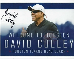 DAVID CULLEY Signed 8.5 x 11 Photo Signed REPRINT Football NFL Houston TEXANS - Picture 1 of 1
