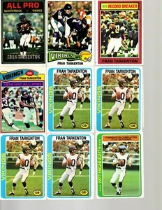 Colección Fran Tarkenton 65 cartas 41 cartas diferentes alto valor Beckett $149 - Imagen 1 de 2