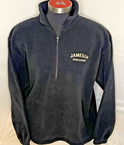 Jameson Irish Whiskey 1/4 Zip Black fleece Sweatshirt Men's XL - Picture 1 of 8