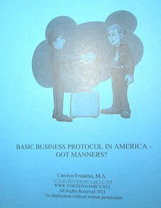 Book, PB Basic Business Protocol in America - Got Manners? C Franklin Perception - Picture 1 of 4