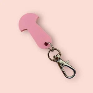 Trolley Token Removable Unlocker Coin Token Key Coles Woolies Aldi Pale Pink - Picture 1 of 6