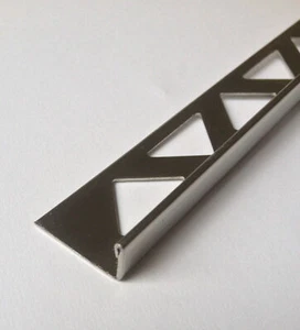 Fliesenschiene Winkelprofil 1 meter L-Form Edelstahl von 4,5-30mm Fliesenprofil - Bild 1 von 1
