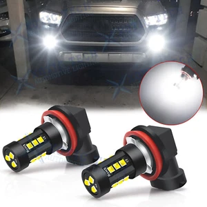 2x H8 H11 H16 6000K White 100W High Power LED Fog Light Driving Bulb DRL - Picture 1 of 12