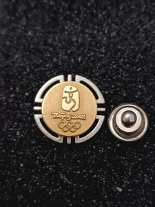 Pin's Pins Pin Enamel 44 JO Jeux OLYMPIQUES LOGO OFFICIEL "BEIJING" - Imagen 1 de 6
