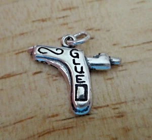 Dije pistola de pegamento artesanal para álbum de recortes de plata esterlina 3D 16x18 mm - Imagen 1 de 4