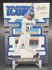 2021 Panini Absolute Baseball Icons Green Parallel Ken Griffey Jr. #I-3 Seattle