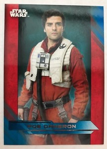 2017 Topps Star Wars The Last Jedi #6 Poe Dameron BLUE NrMint-Mint