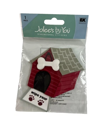 Jolee's By You Dimensional Stickers Dog House Wipe Your Paws Embellishment NEW - Image 1 of 4