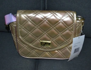 Cartera Bandolera Luv Betsey by Betsey Johnson DORADA Acolchada Pastel Ombre Arco Iris - Imagen 1 de 10