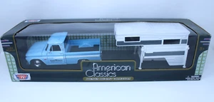 Chevy C10 1966 camioneta cámper diecast modelo Motormax escala 1:24 - Imagen 1 de 6