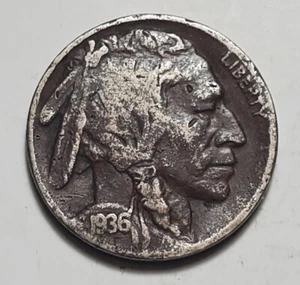 1936 P BUFFALO NICKEL #C7902 - Bild 1 von 2