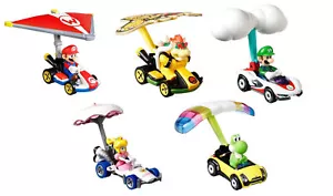 Hot Wheels Mario Kart Gliders Coches de Juguete Nintendo Super N64 Vehículos - Imagen 1 de 11
