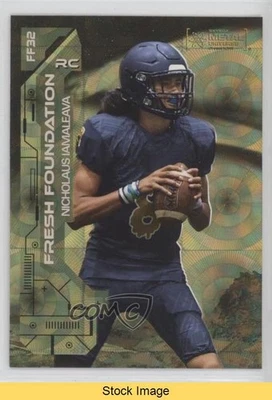 2023 Skybox Metal Universe Champions Gold Spectrum Nico Iamaleava READ - Image 1 of 3