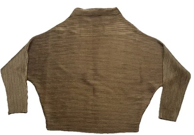 Adolfo Dominguez Capucha Cuello Simulado Acanalado Slinky Tela Elástica, Bronce Mujer’s M Foto 1 de 4