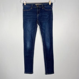 Joes Jeans Girls Size 16 Dark Wash Skinny Jeans Cotton Stretch Whiskering Fading - Picture 1 of 9