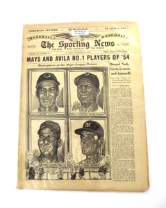 1954 The Sporting News Zeitung 13.11.54 Willie Mays auf Brief super selten - Bild 1 von 1