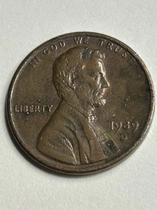 1989 D Lincoln Memorial Cent Error On Mint Mark & Die Chip Error (A95) - Picture 1 of 2