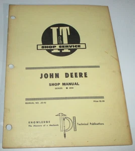 John Deere 2840 Tractor I&T Shop Service Repair Workshop Manual JD-42 - Picture 1 of 4
