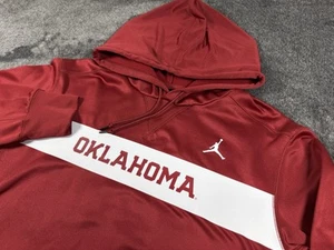 Jordan OU Oklahoma Sooners Herren Gr. Large Pullover Hoodie Burgund - Bild 1 von 11