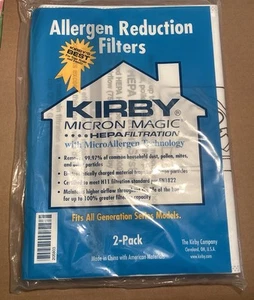 Kirby 205803 One 2-pack Vacuum Bags Micron Hepa Filtration Allergy Reduction - Picture 1 of 2