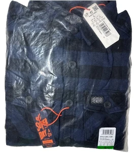 Superdry Camisa Buffalo Frannel Manga Larga Azul Cuadros - L - Imagen 1 de 4