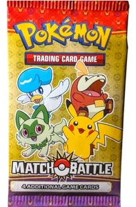 Pokemon TCG Trading Card Game McDonalds Match Battle 2023 Booster Pack Sealed - Picture 1 of 4