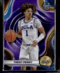 2024-25 Bowman's Best University #69 Trent Perry refractores púrpuras #/250 - Imagen 1 de 2
