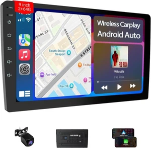 Autoradio 9 Pollici Autoradio 2 DIN con Apple Carplay Wireless & Android ID017 - Imagen 1 de 6