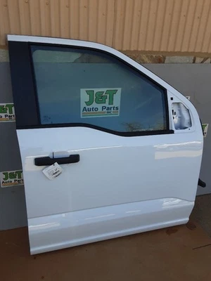 2021 2022 2023 2024 F150 FRONT DOOR ASSEMBLY RH PASSENGER SIDE Z1 WHITE  - Image 1 of 4