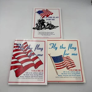 Fly The Flag For Me Complete Set Vol. 1-3 By Joy Aavang Armed Forces Stories - Picture 1 of 13