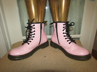 Dr Martens 粉色 1460 青少年尺寸 3 踝靴 侧拉链 — 第 1/4 张图片