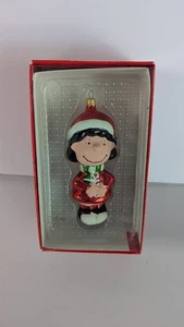 Kurt s Adler Peanuts Lucy Glass Christmas Ornament  NOS - Picture 1 of 7