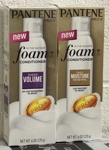 Pantene Pro-V In The Shower Foam Conditioner Sheer Volume/Moisture 6 oz New Lot - Picture 1 of 3