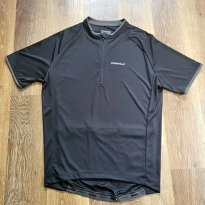 Pinnacle Race Short Sleeve Men’s Black Cycling Top 1/4 Xip Cycling Racing Bike - Picture 1 of 10