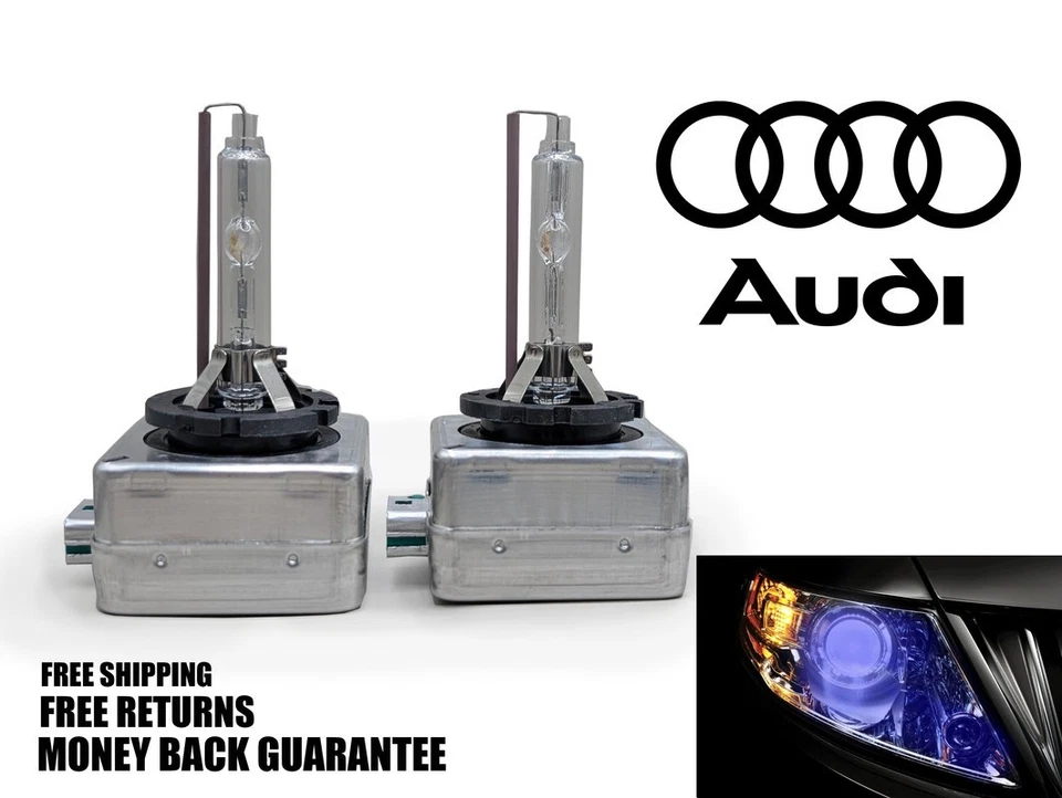 10000K Deep Blue HID Xenon Headlight Bulb for AUDI S4 2009-2017 H&L Beam x2 - Изображение 1 из 1