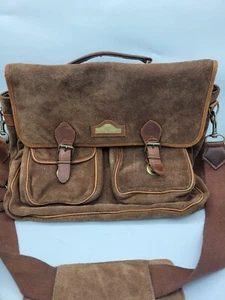 Vintage Wilson’s Adventure Bound Originals Leather Flap Messenger Bag Briefcase - Picture 1 of 6
